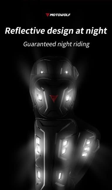 Motowolf Elbow and knee guard 1029