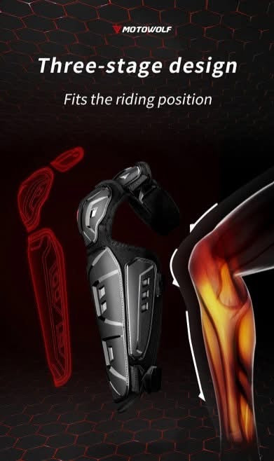 Motowolf Elbow and knee guard 1029