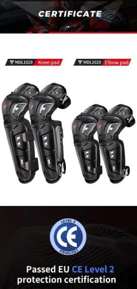 Motowolf Elbow and knee guard 1029
