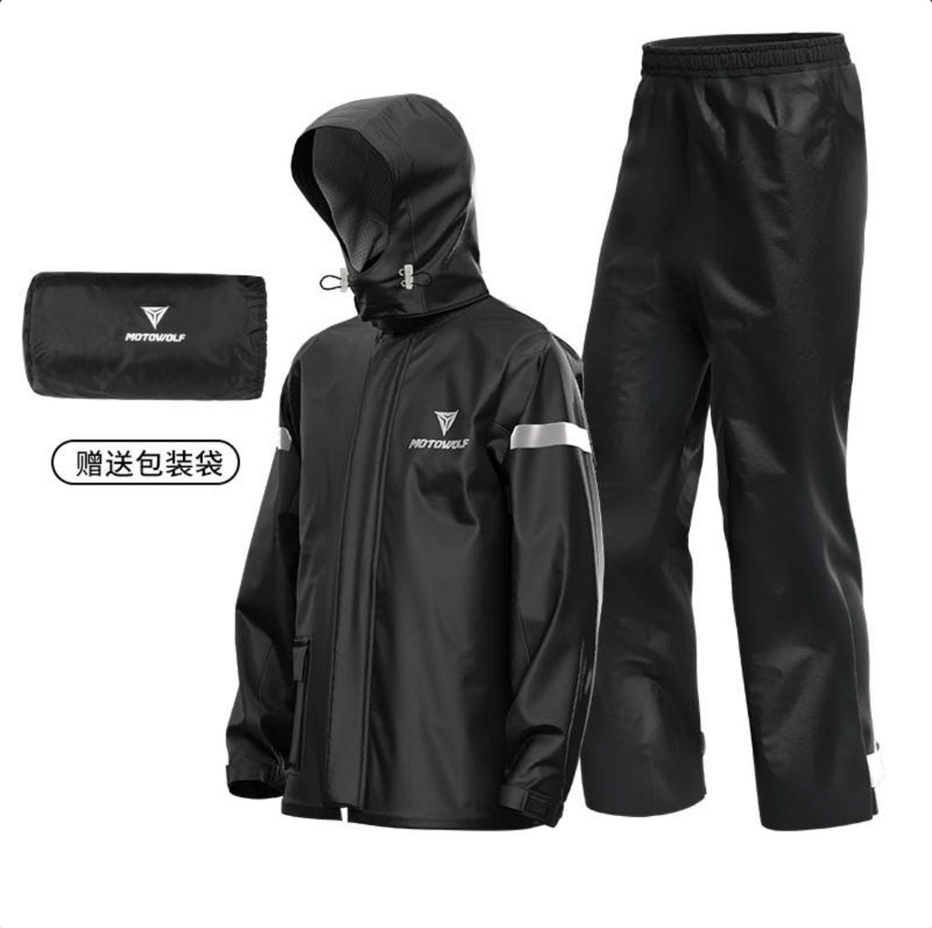 Motowolf Raincoat 401 black