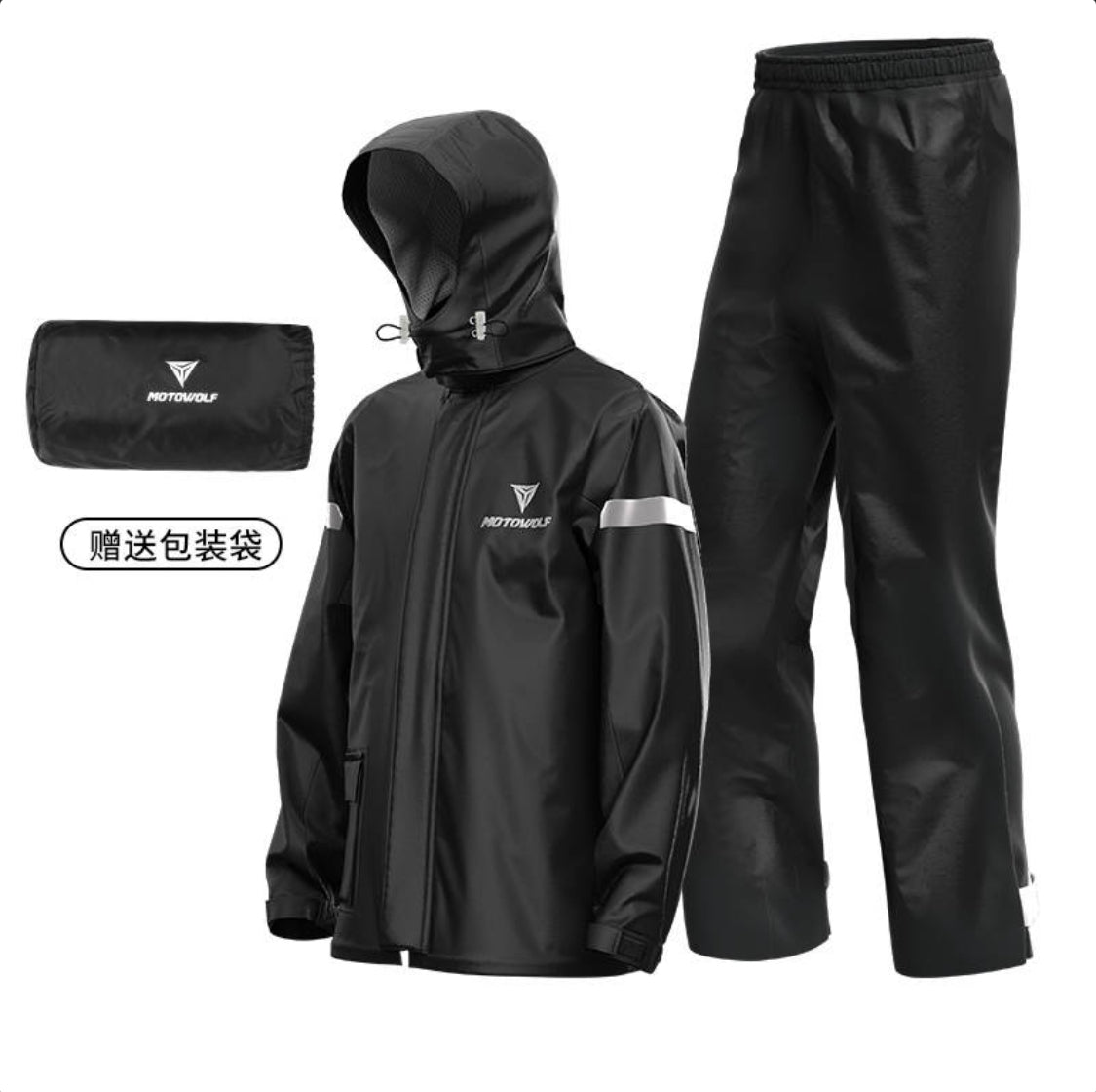 Motowolf Raincoat 401 black