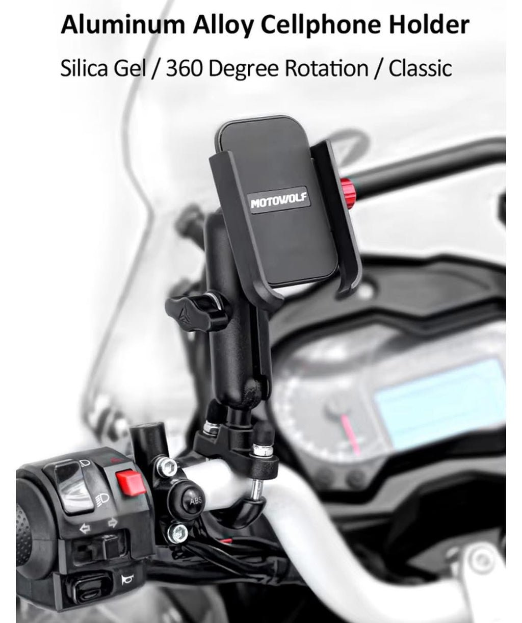 Motowolf phone holder handle (non charging)