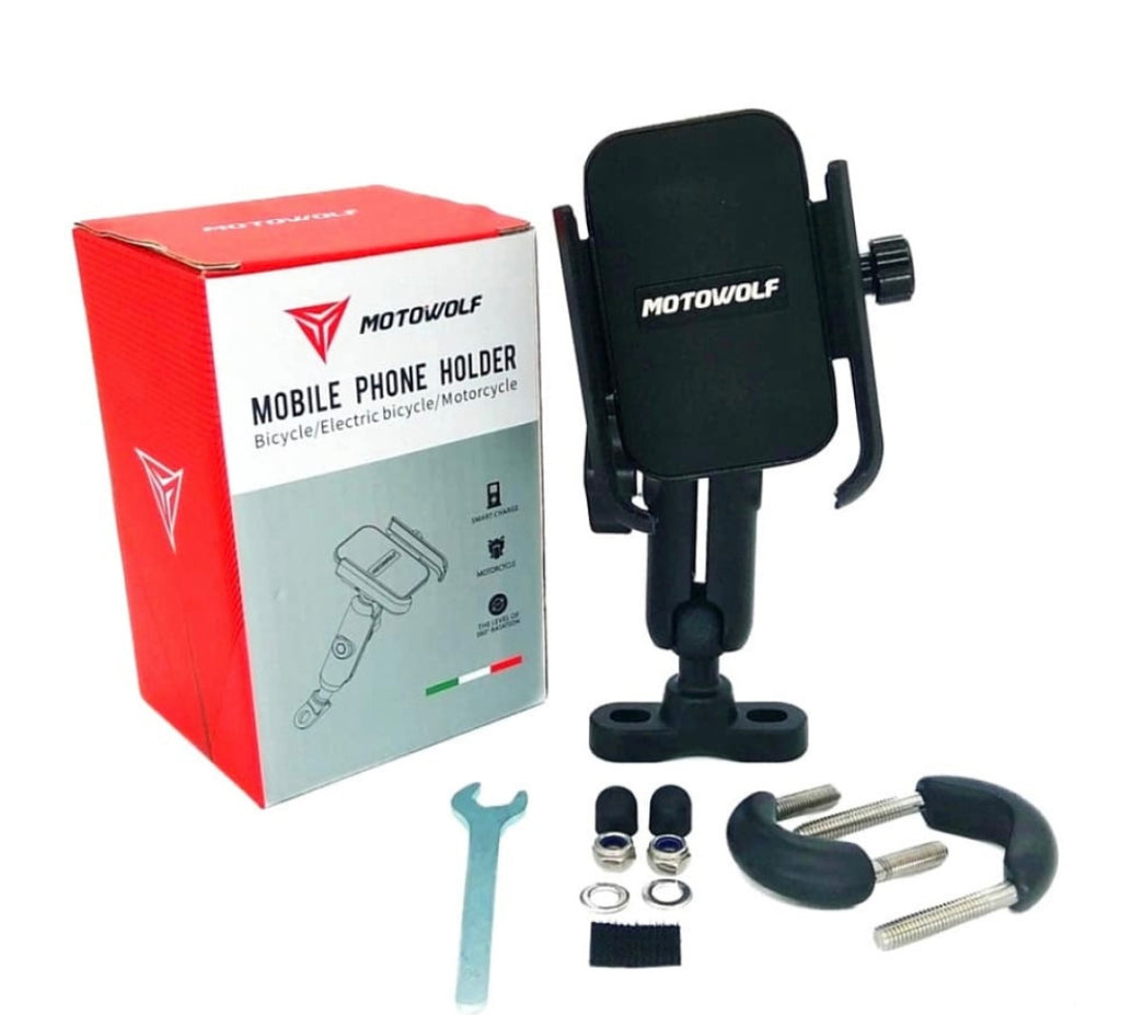Motowolf phone holder handle (non charging)