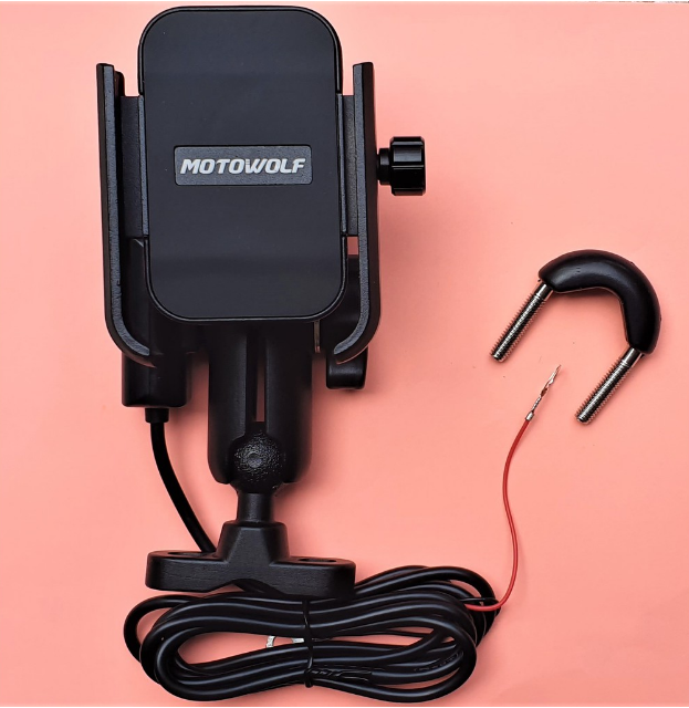 Motowolf Phone holder charger handle